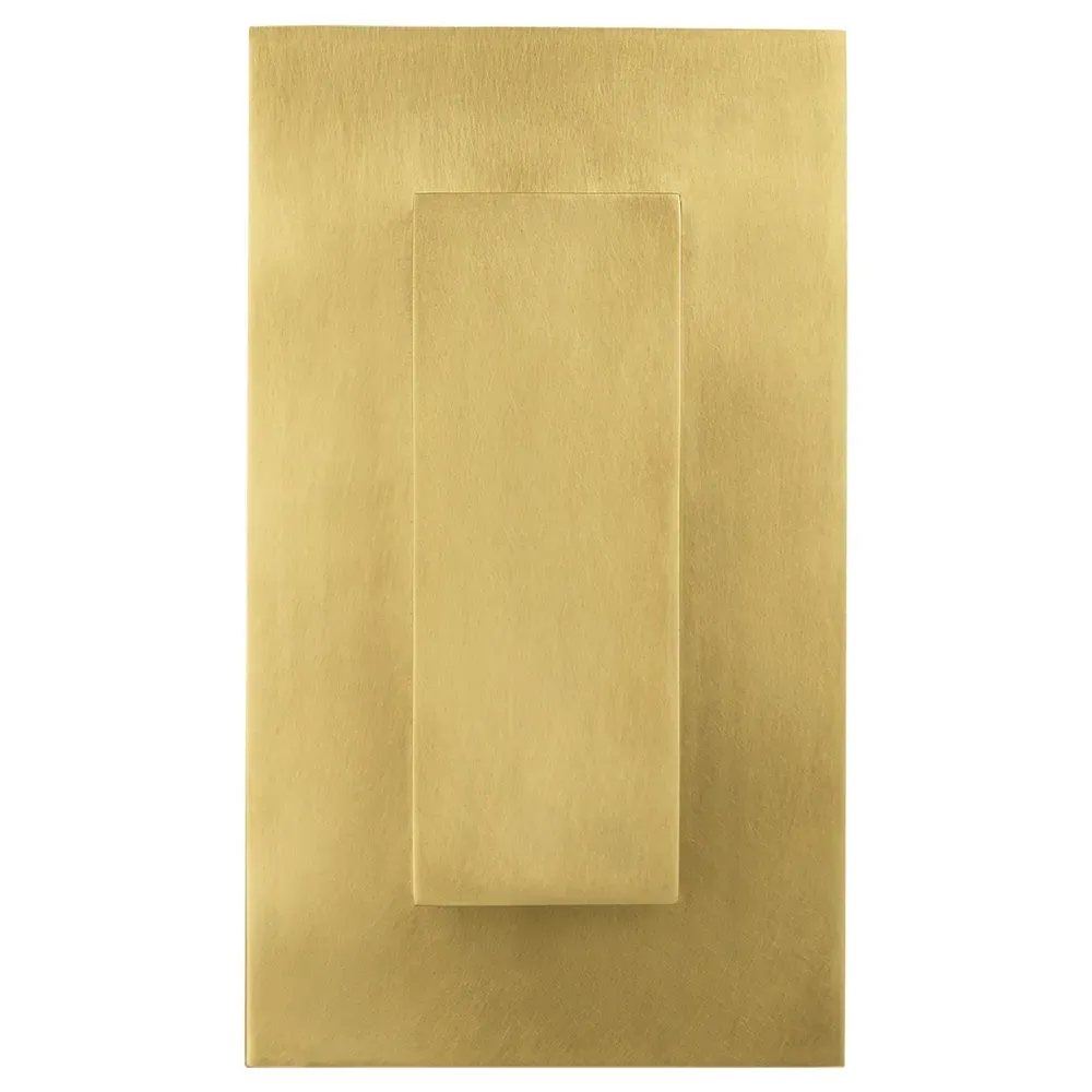 Aspen Outdoor Sconce with Surge Protection - Natural Brass, Aluminum