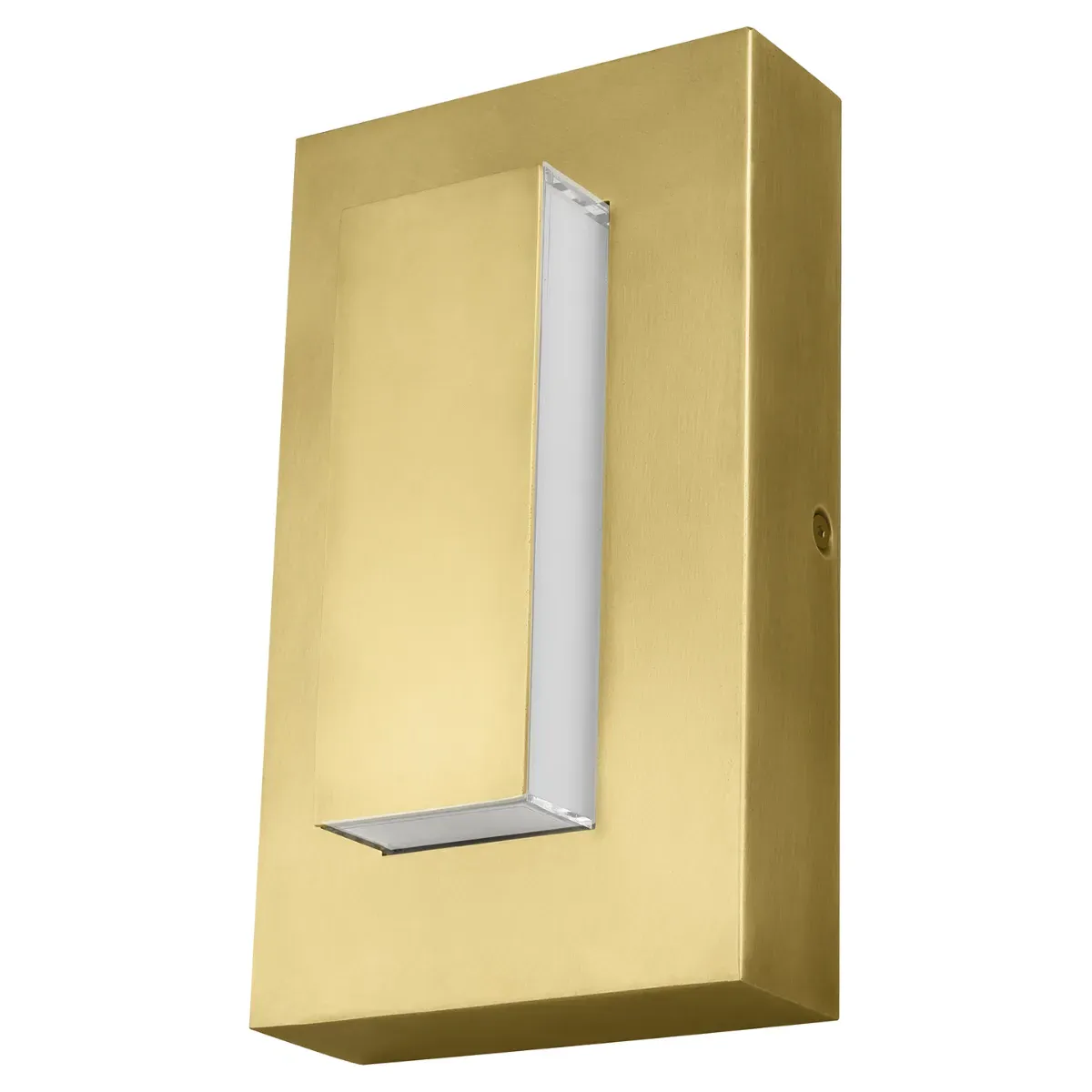 Aspen Outdoor Sconce with Surge Protection - Natural Brass, Aluminum image