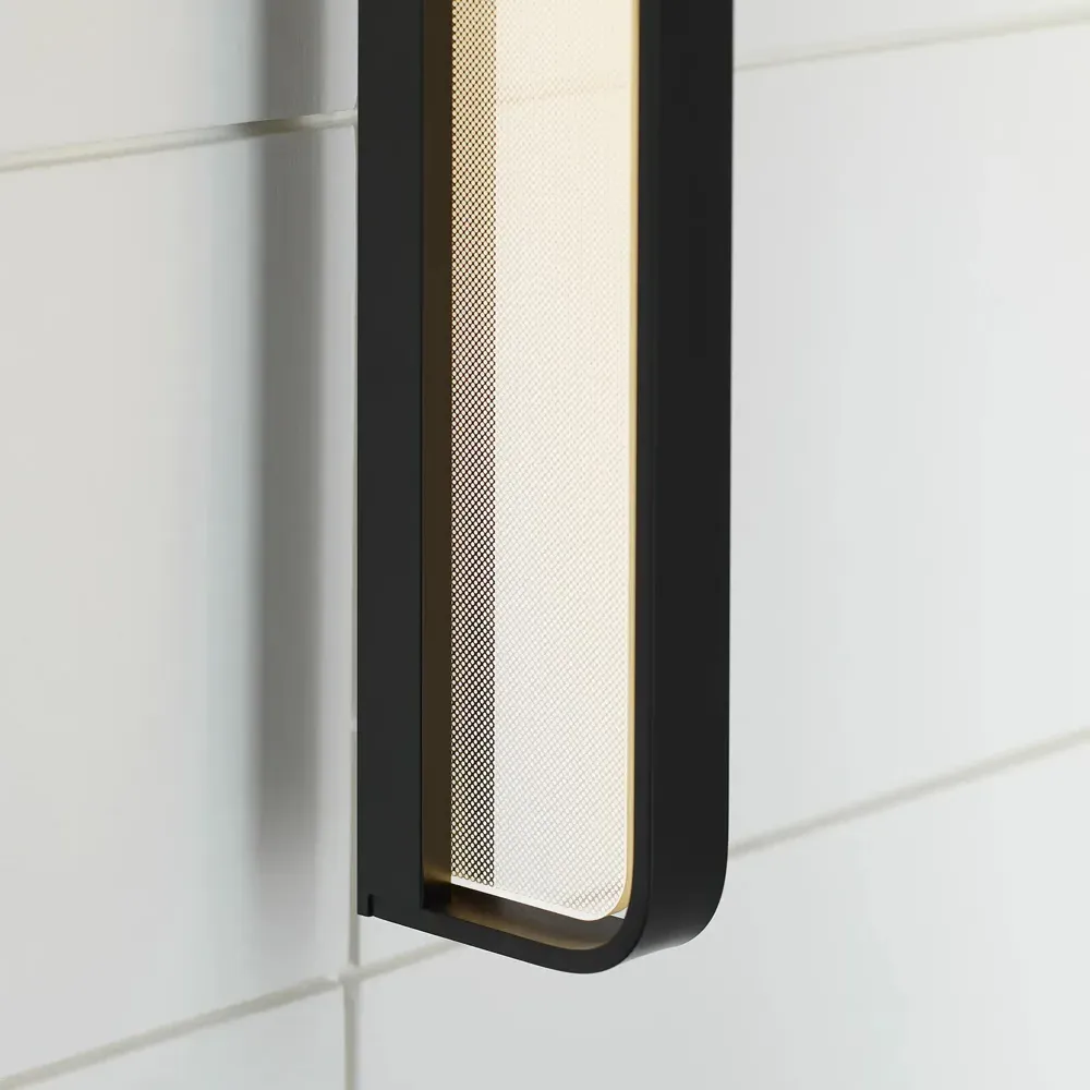 Banda 24" Bath Sconce - Matte Black, Aluminum
