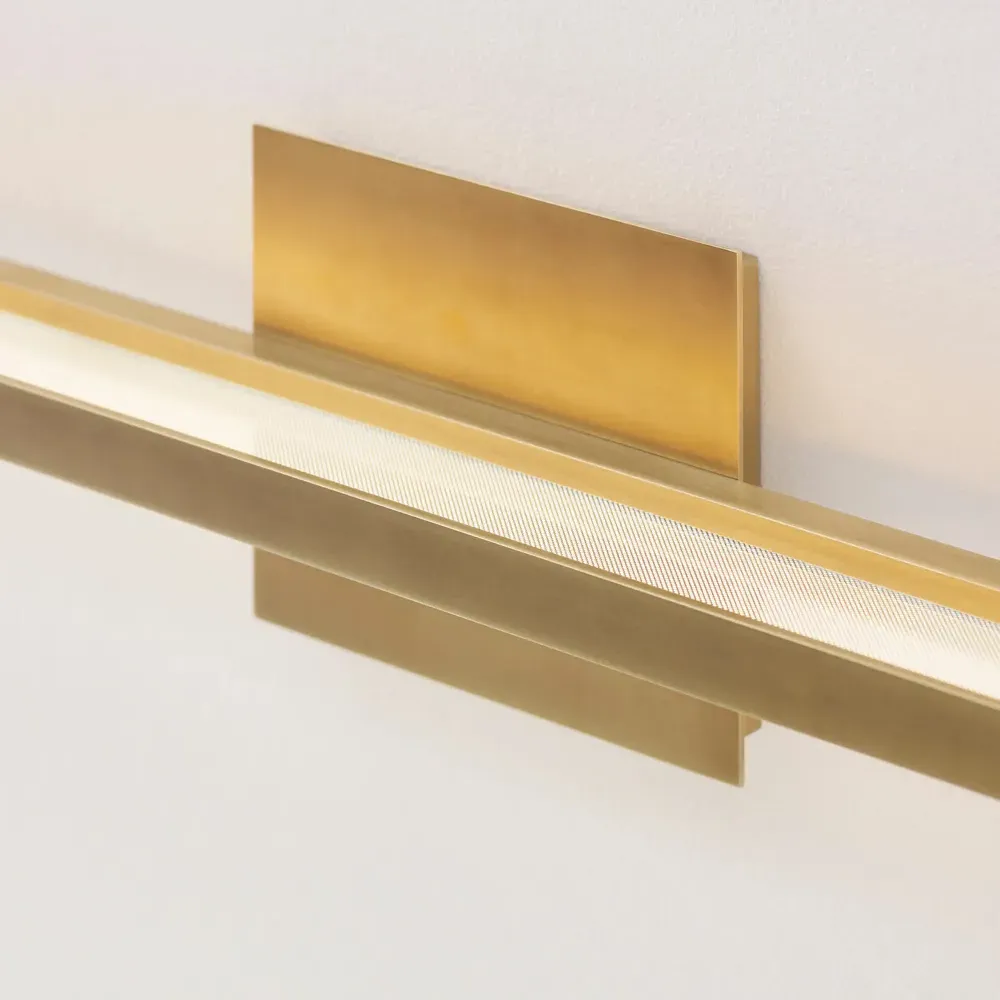 Banda Bath Sconce - Natural Brass, Aluminum