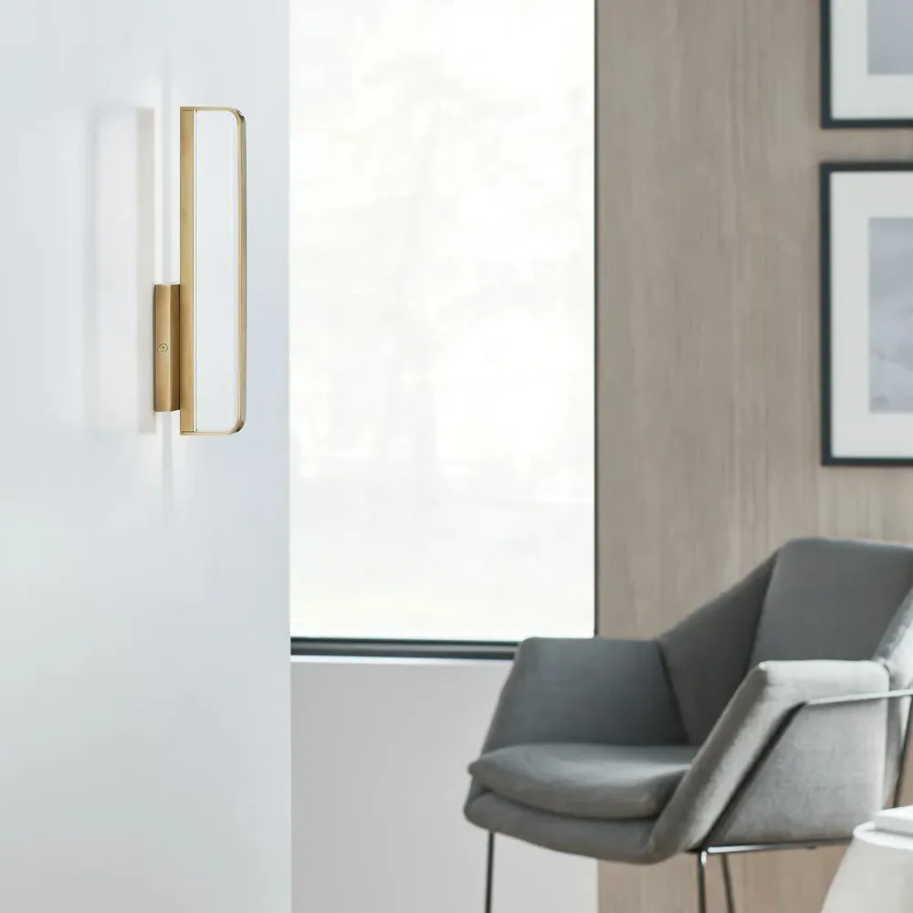 Banda Bath Sconce - Natural Brass, Aluminum