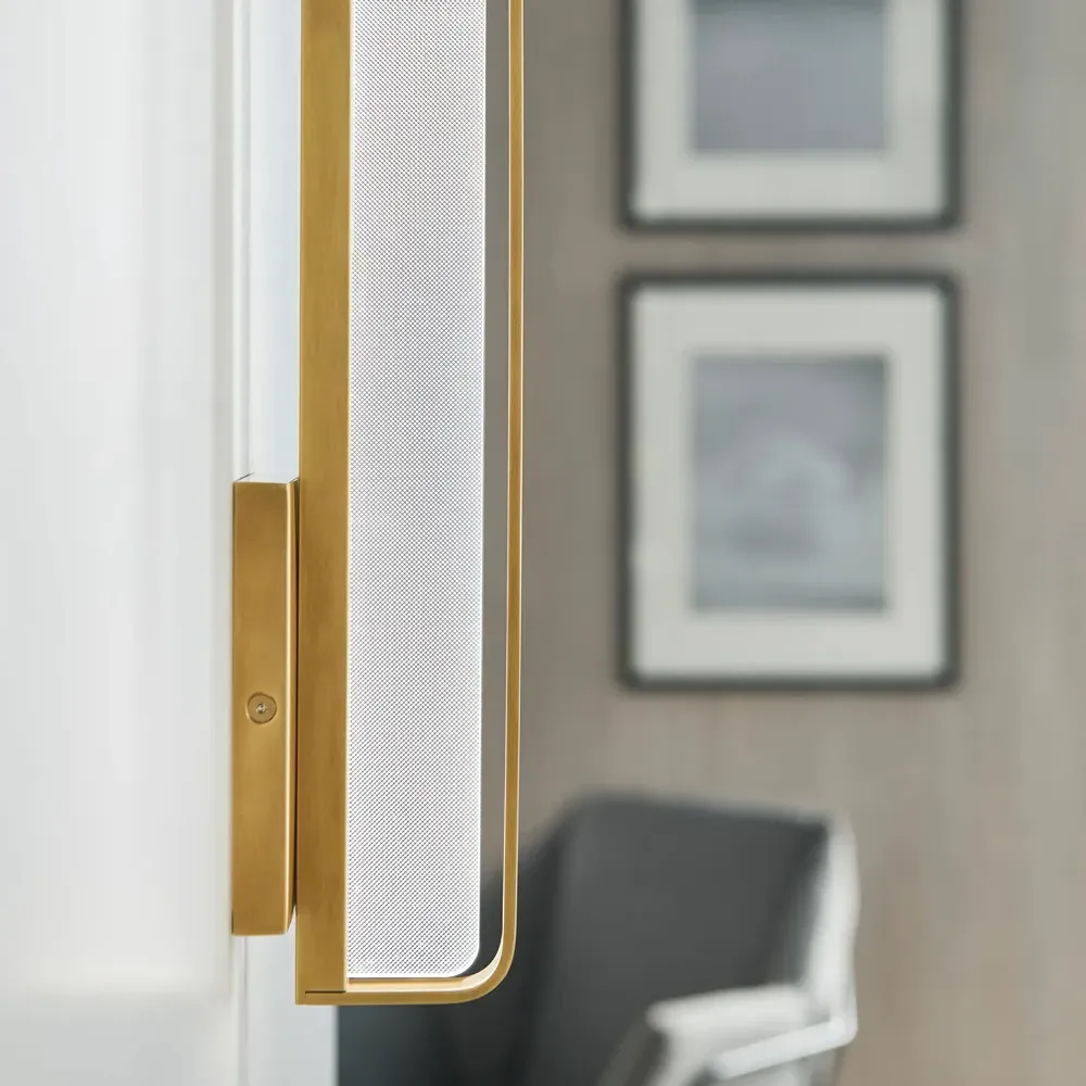 Banda Bath Sconce - Natural Brass, Aluminum