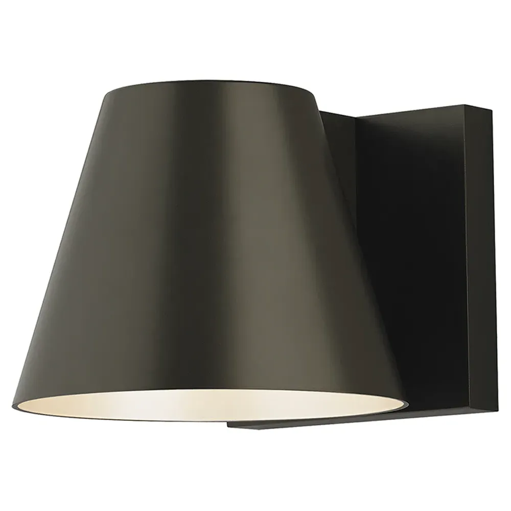Bowman 6" LED 3000K Outdoor Sconce - Bronze, Aluminum