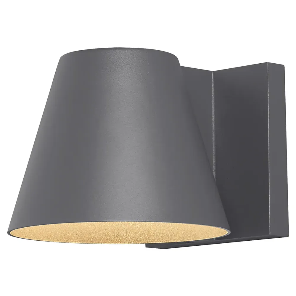 Bowman 6" LED Outdoor Sconce - Charcoal, Aluminum