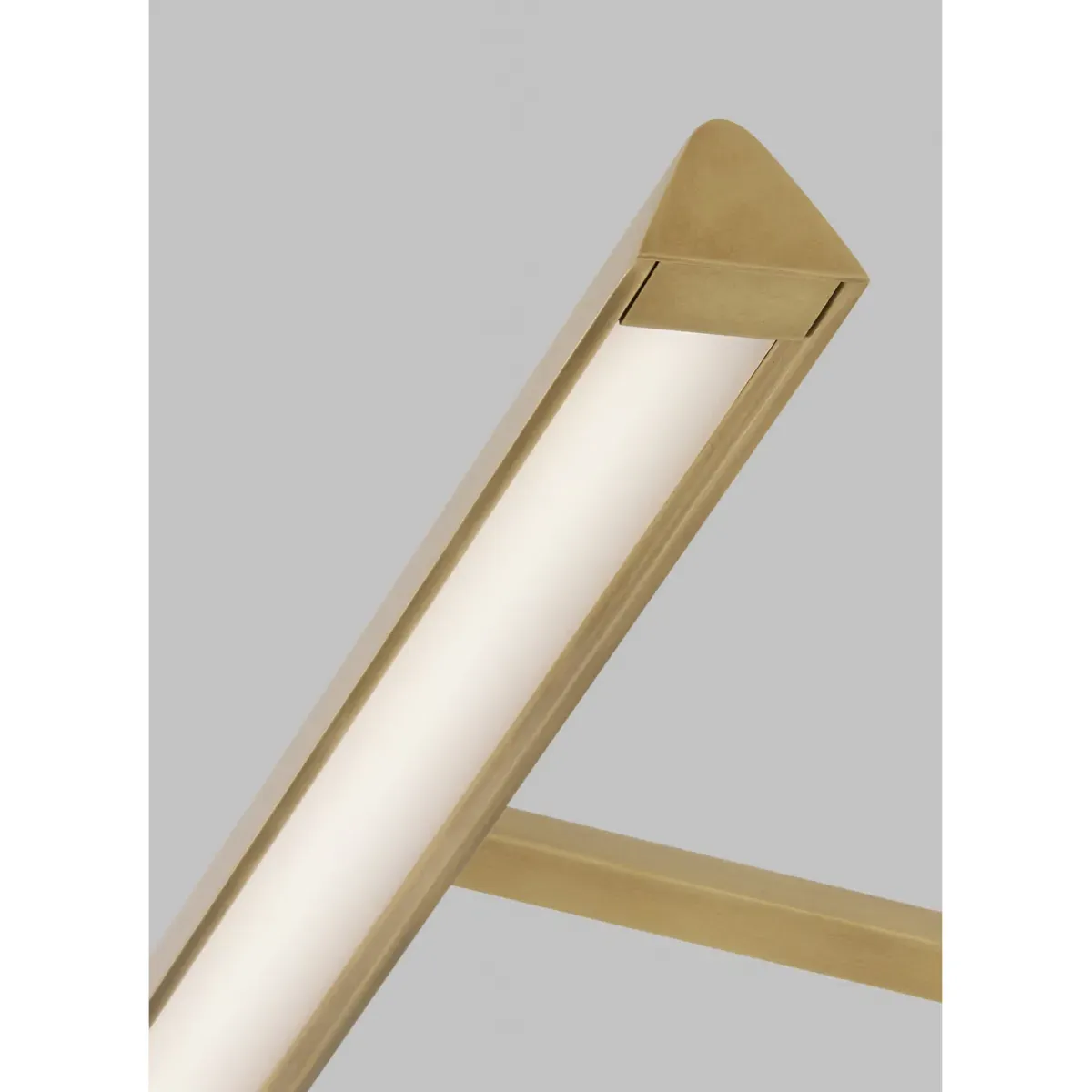 Dessau 12-Inch Picture Light Sconce - Natural Brass, Aluminum