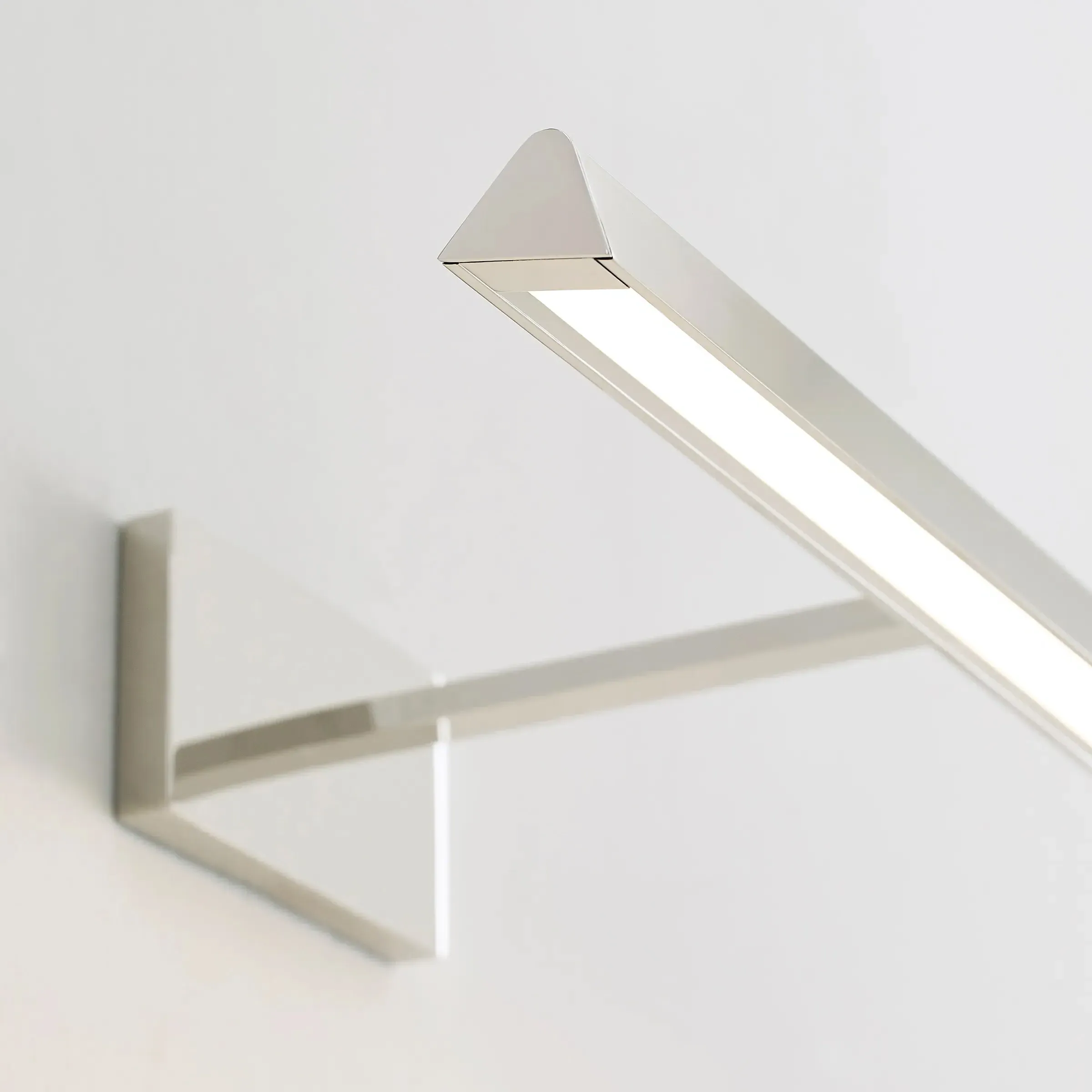 Dessau 12-Inch Picture Light Sconce - Polished Nickel, Aluminum