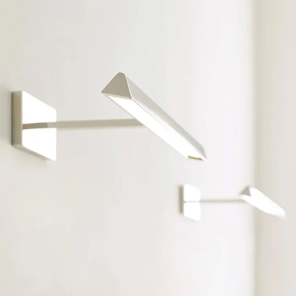 Dessau 12-Inch Picture Light Sconce - Polished Nickel, Aluminum