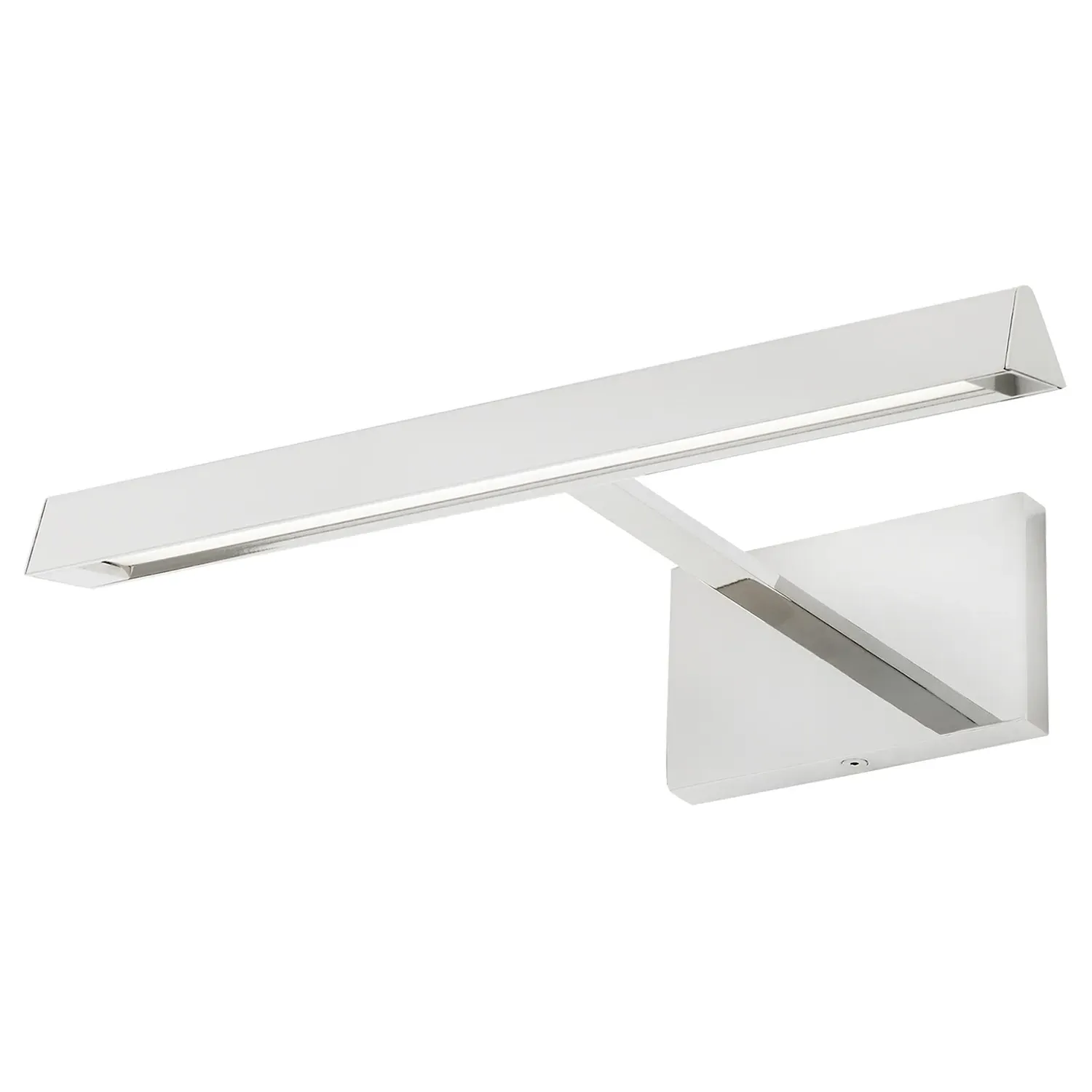 Dessau 12-Inch Picture Light Sconce - Polished Nickel, Aluminum