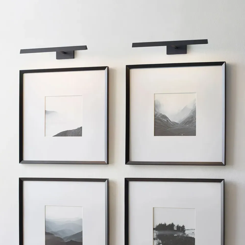 Dessau 18-Inch Picture Light Sconce - Nightshade Black, Aluminum