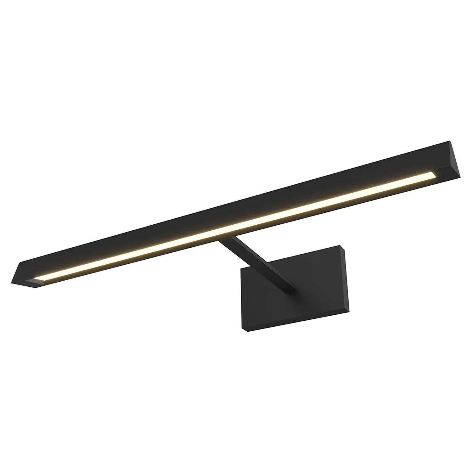 Dessau 18-Inch Picture Light Sconce - Nightshade Black, Aluminum