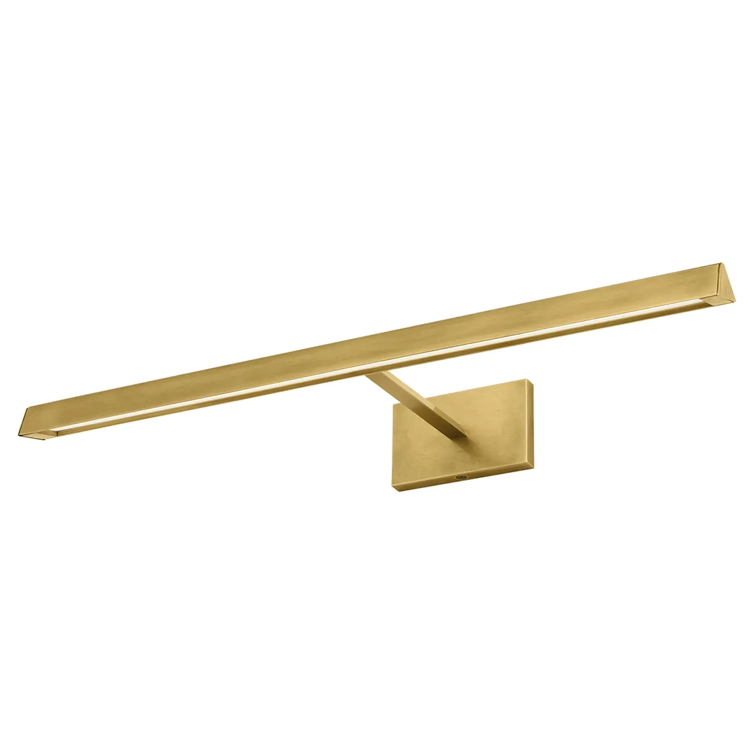 Dessau 24-Inch Picture Light Sconce - Natural Brass, Aluminum