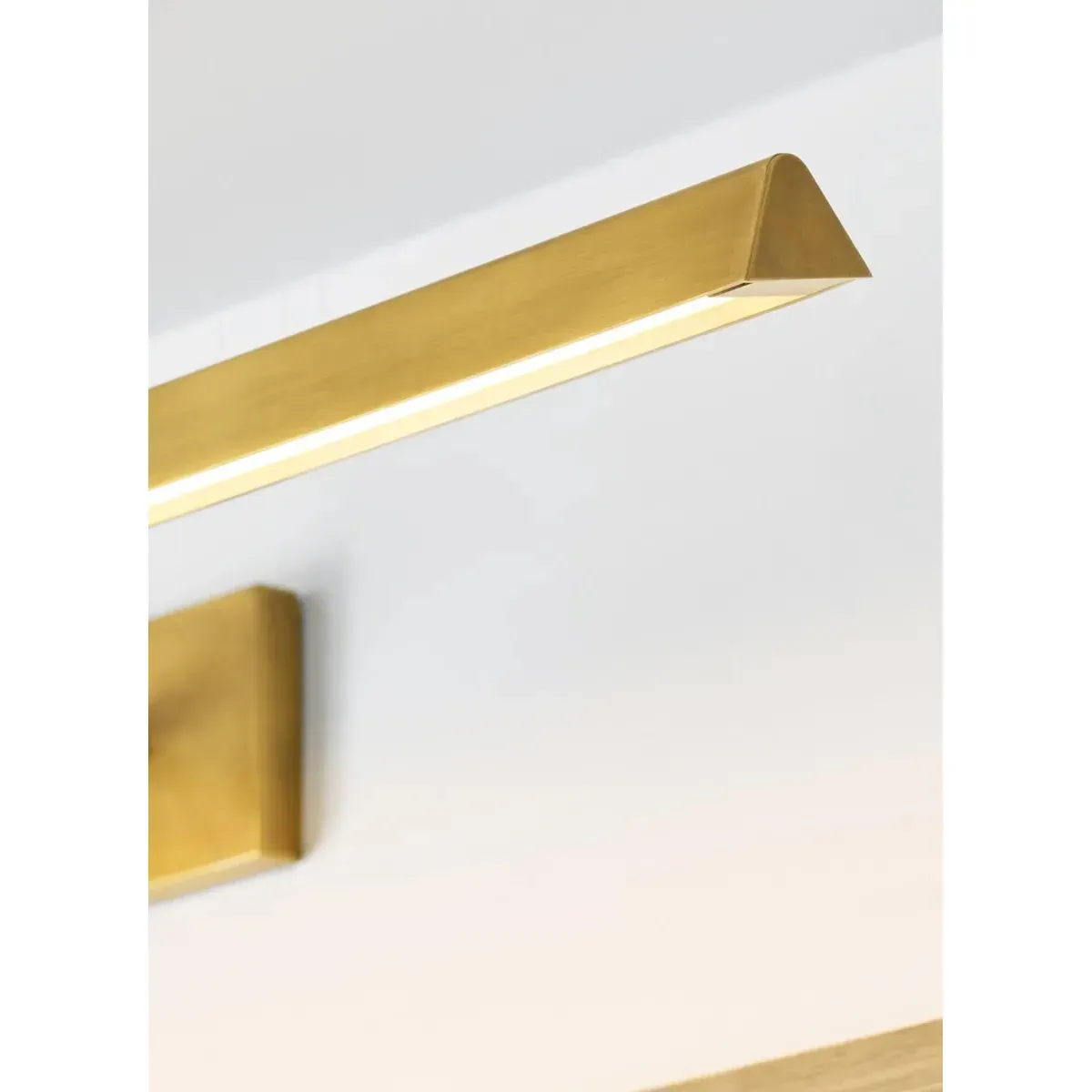 Dessau 36-Inch Picture Light Sconce - Natural Brass, Aluminum