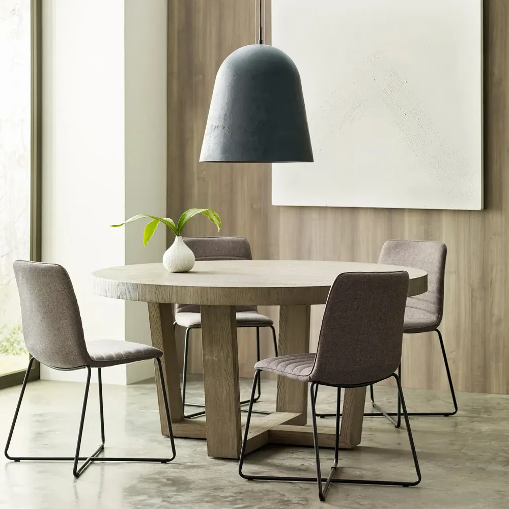 Fett Steel Pendant with LED Bulb - Weathered Zinc