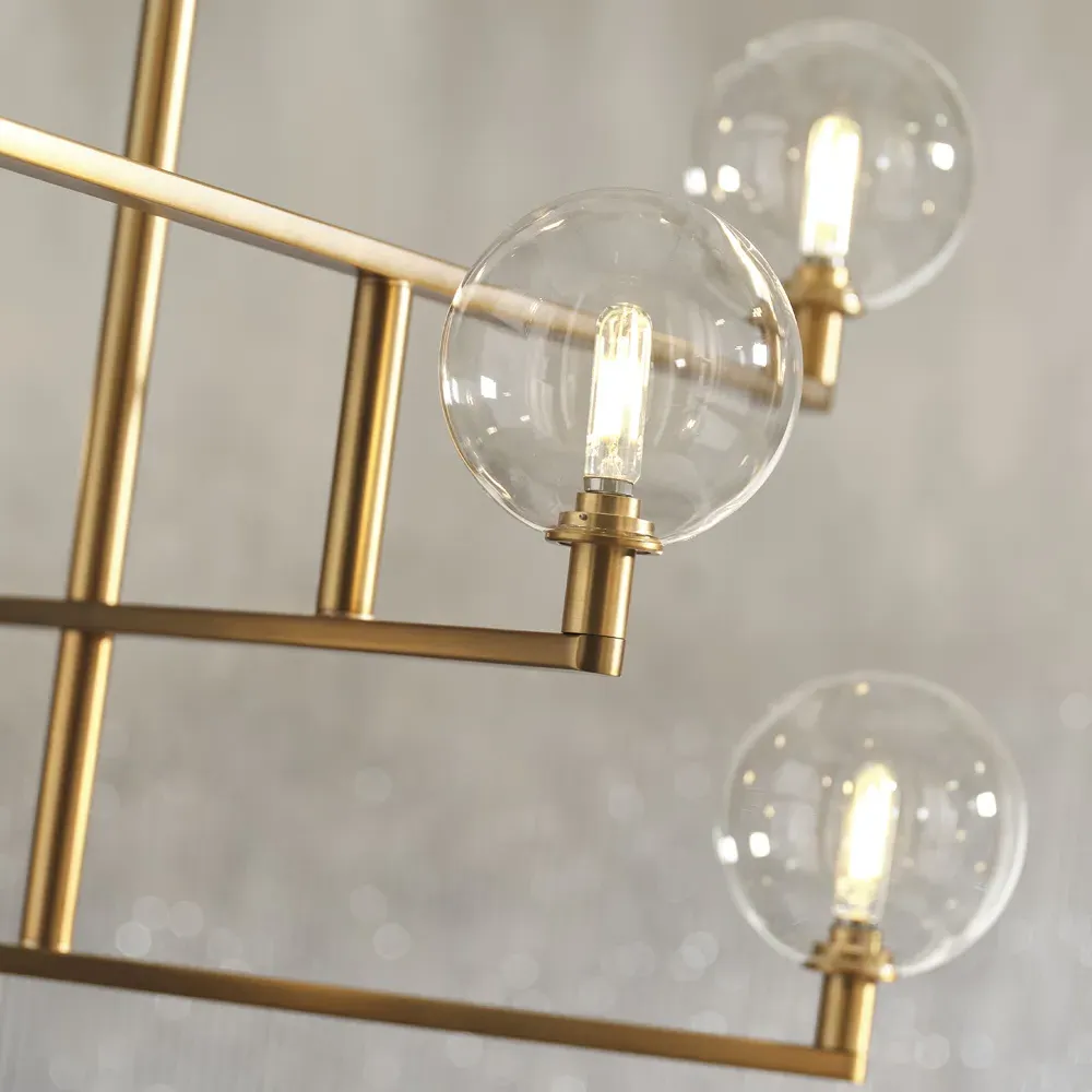 Gambit Chandelier - Aged Brass, Steel
