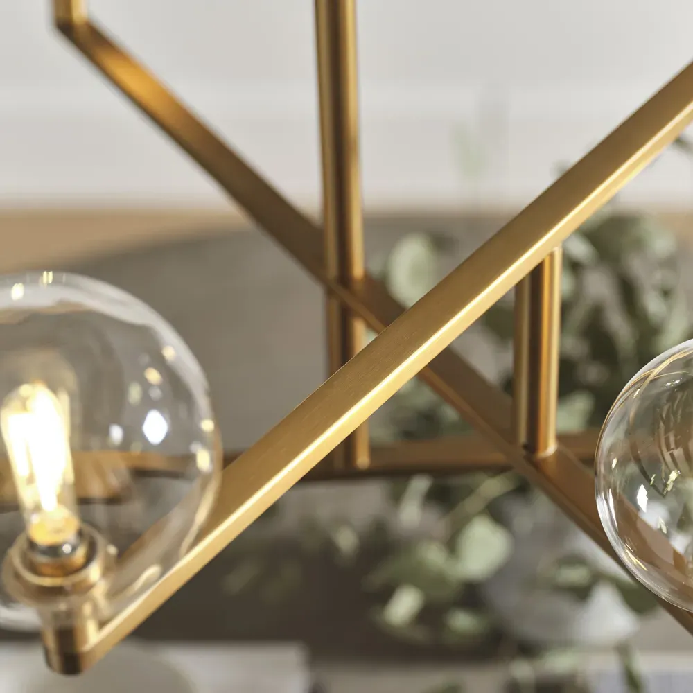 Gambit Chandelier - Aged Brass, Steel
