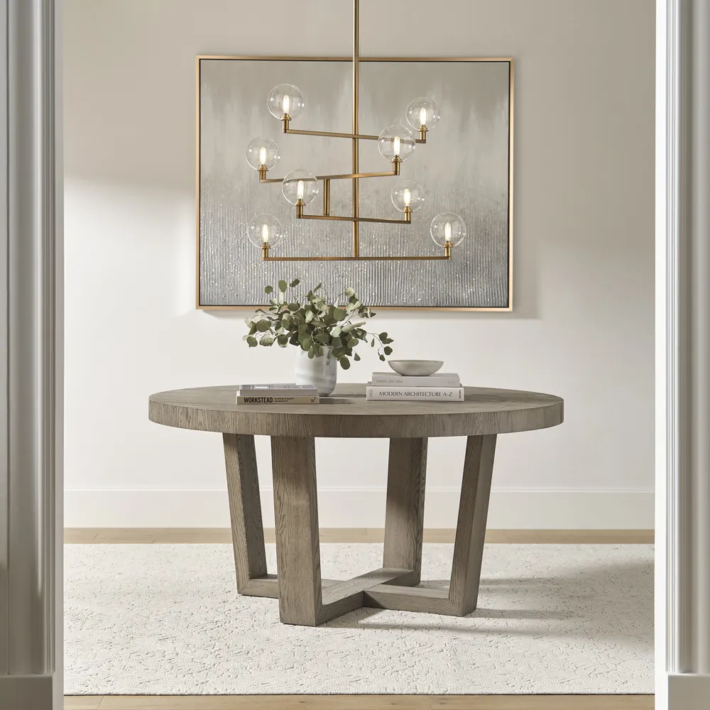 Gambit LED Chandelier - Aged Brass, Steel