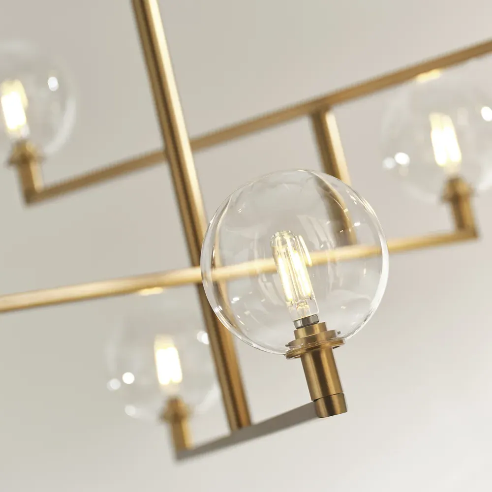Gambit LED Chandelier - Aged Brass, Steel