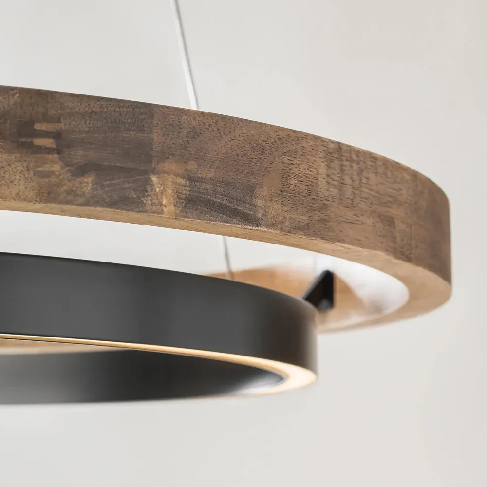 Grace 30-Inch LED Chandelier - Black, Aluminum