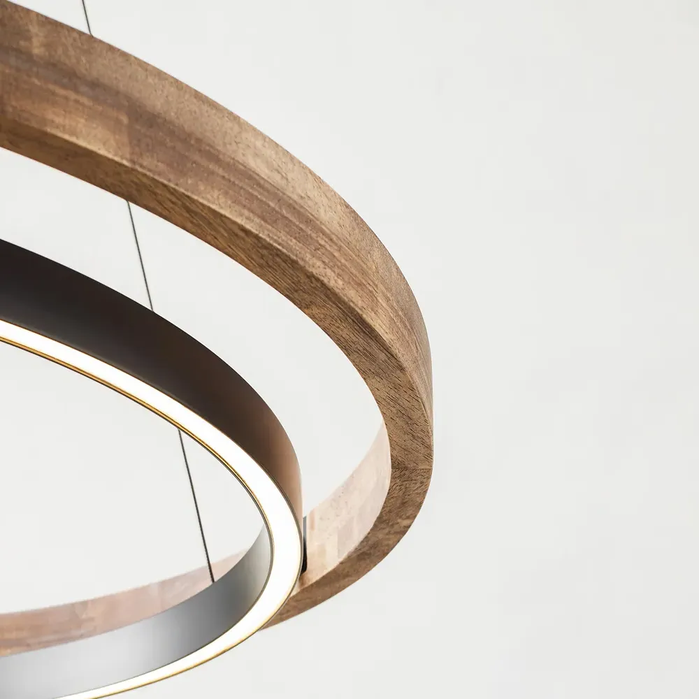 Grace 30-Inch LED Chandelier - Black, Aluminum