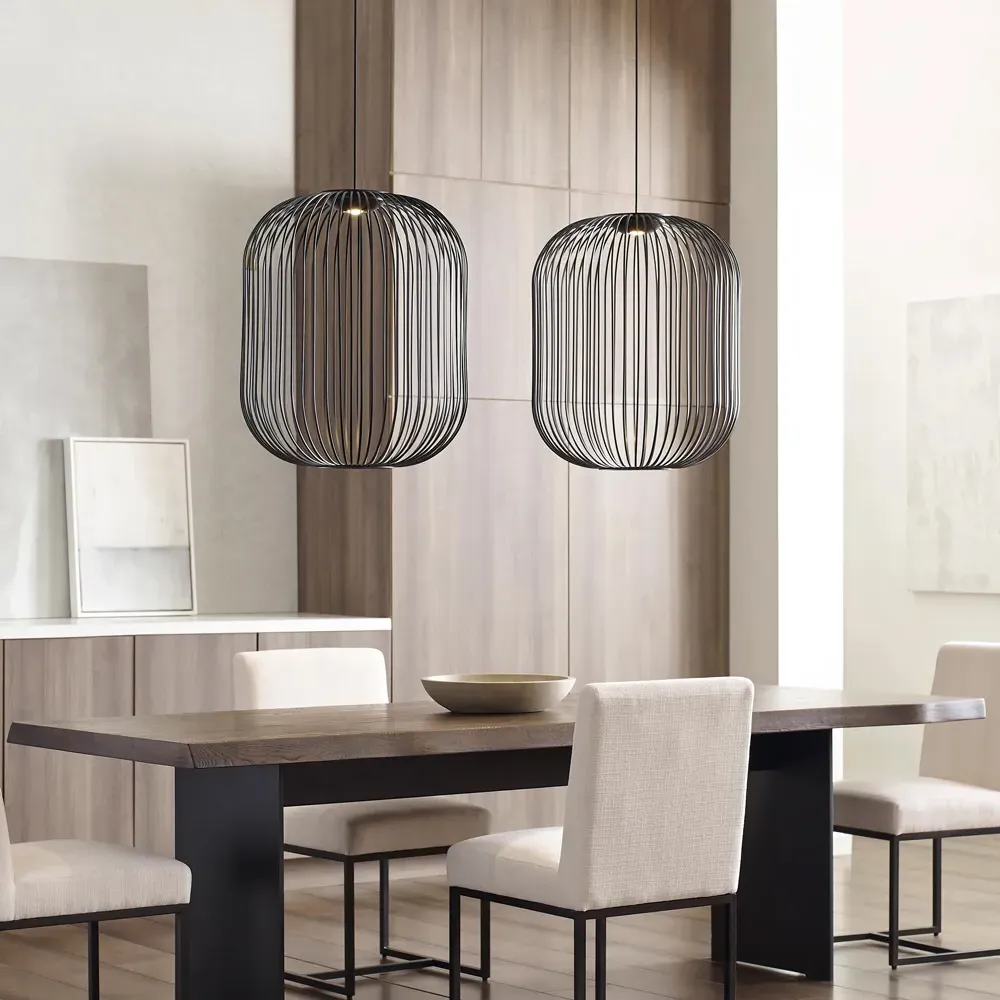 Kai Medium Pendant Light - Nightshade Black, Aluminum