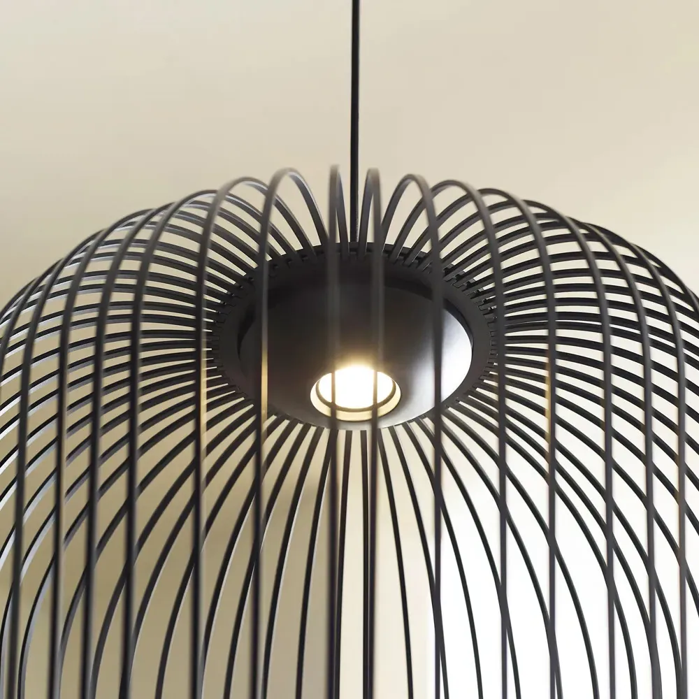 Kai Medium Pendant Light - Nightshade Black, Aluminum