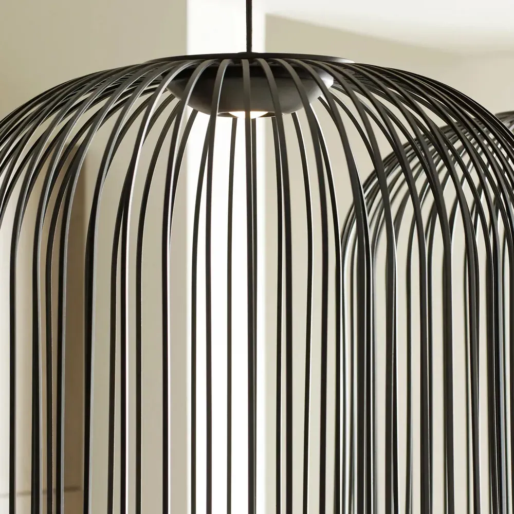 Kai Medium Pendant Light - Nightshade Black, Aluminum