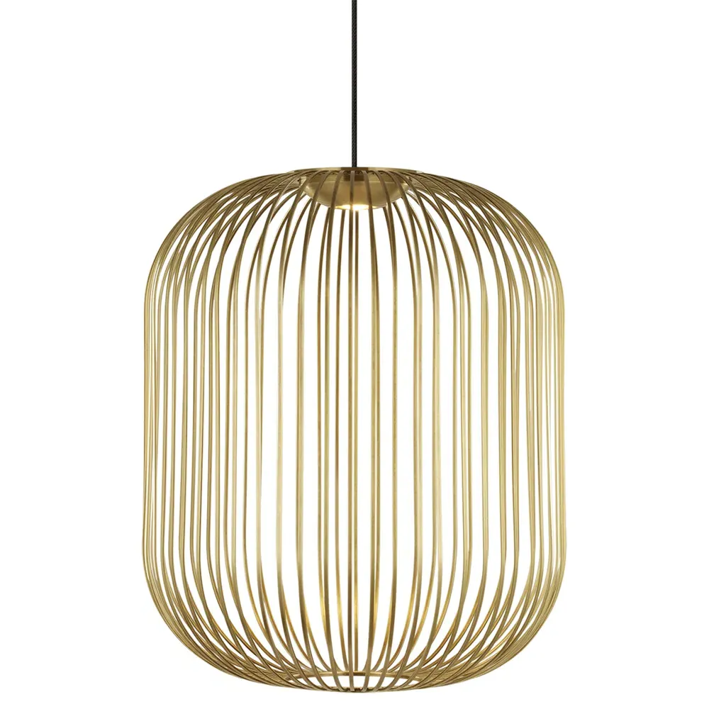 Kai Medium Pendant Light - Plated Brass, Aluminum