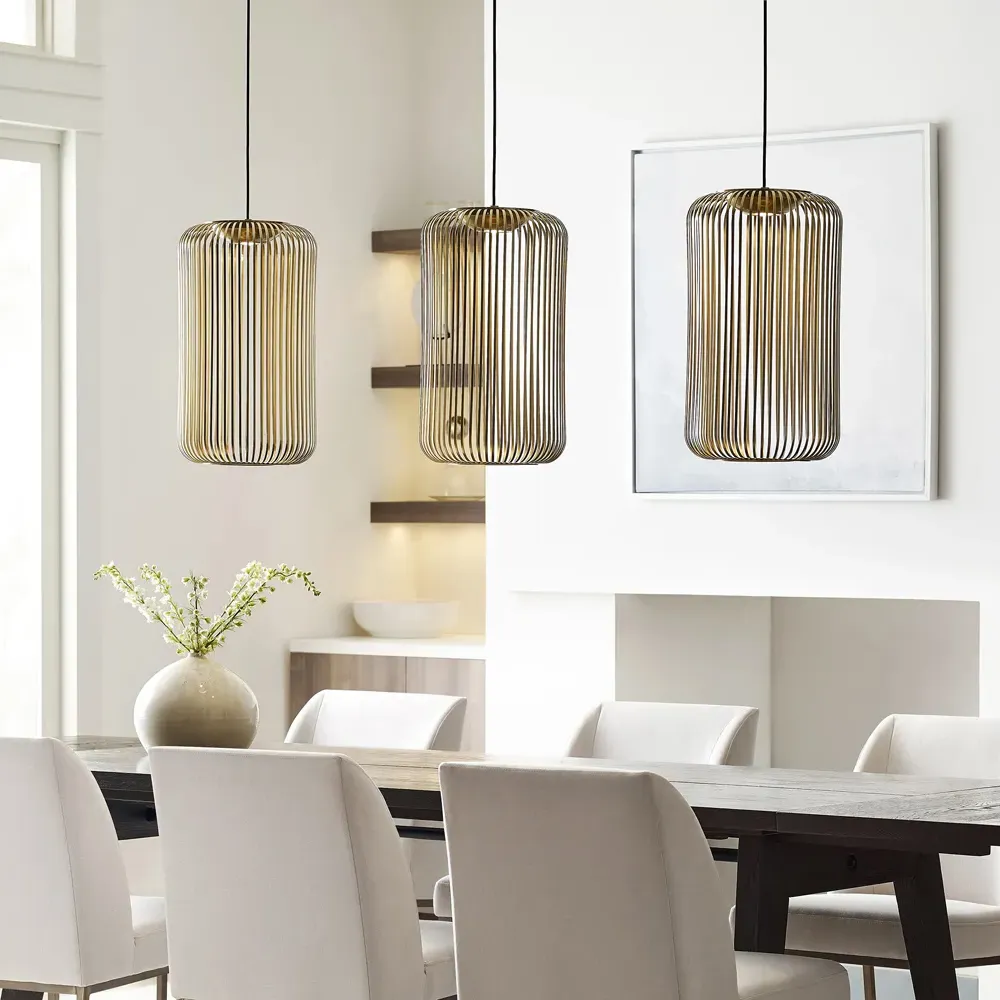 Kai Small Pendant Light - Plated Brass, Aluminum