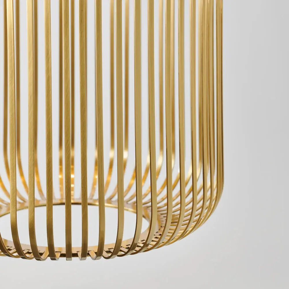 Kai Small Pendant Light - Plated Brass, Aluminum