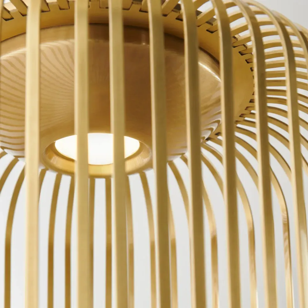 Kai Small Pendant Light - Plated Brass, Aluminum