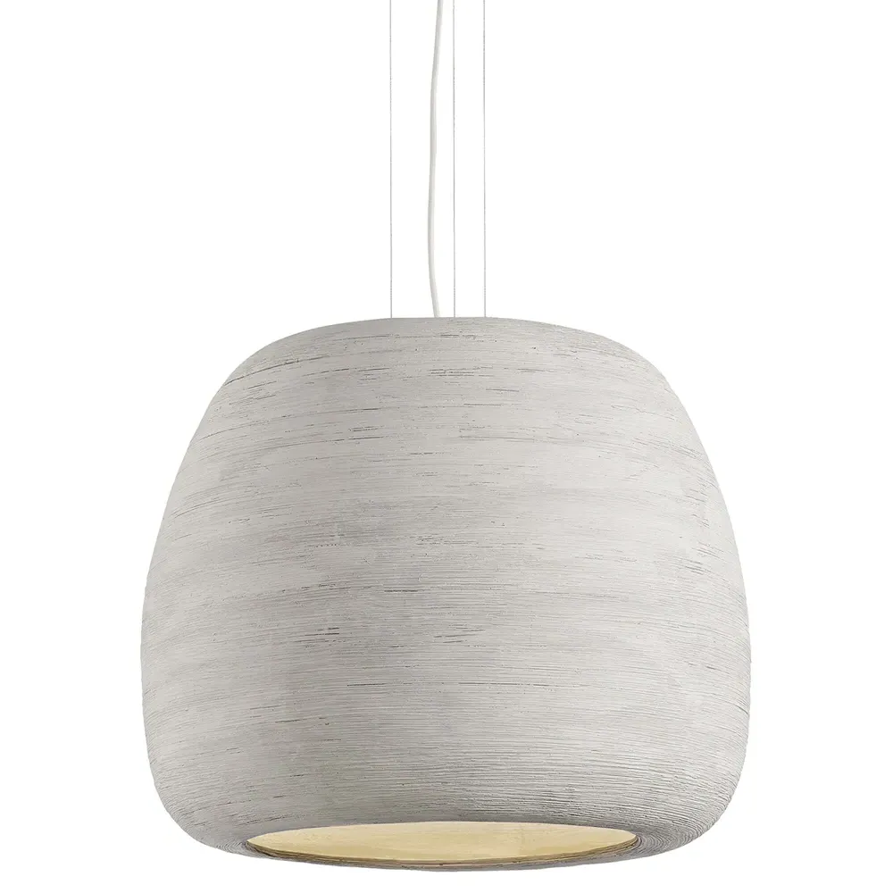 Karam Large Pendant Light - Grey, Ceramic
