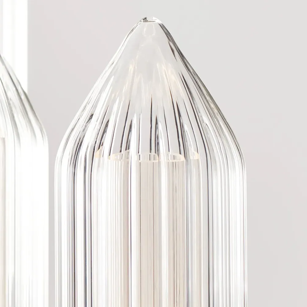 Langston Medium Chandelier - Plated Brass, Steel