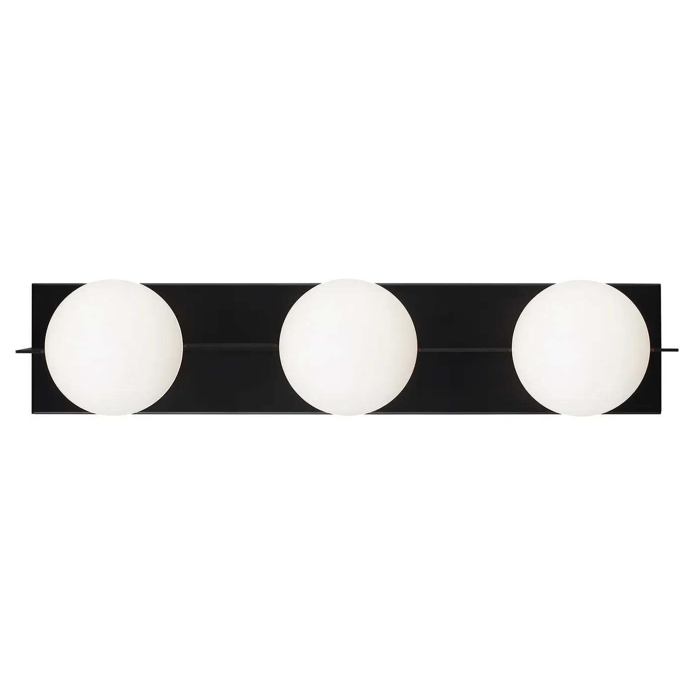 Orbel 3 Light Bath Sconce - Matte Black, Aluminum image