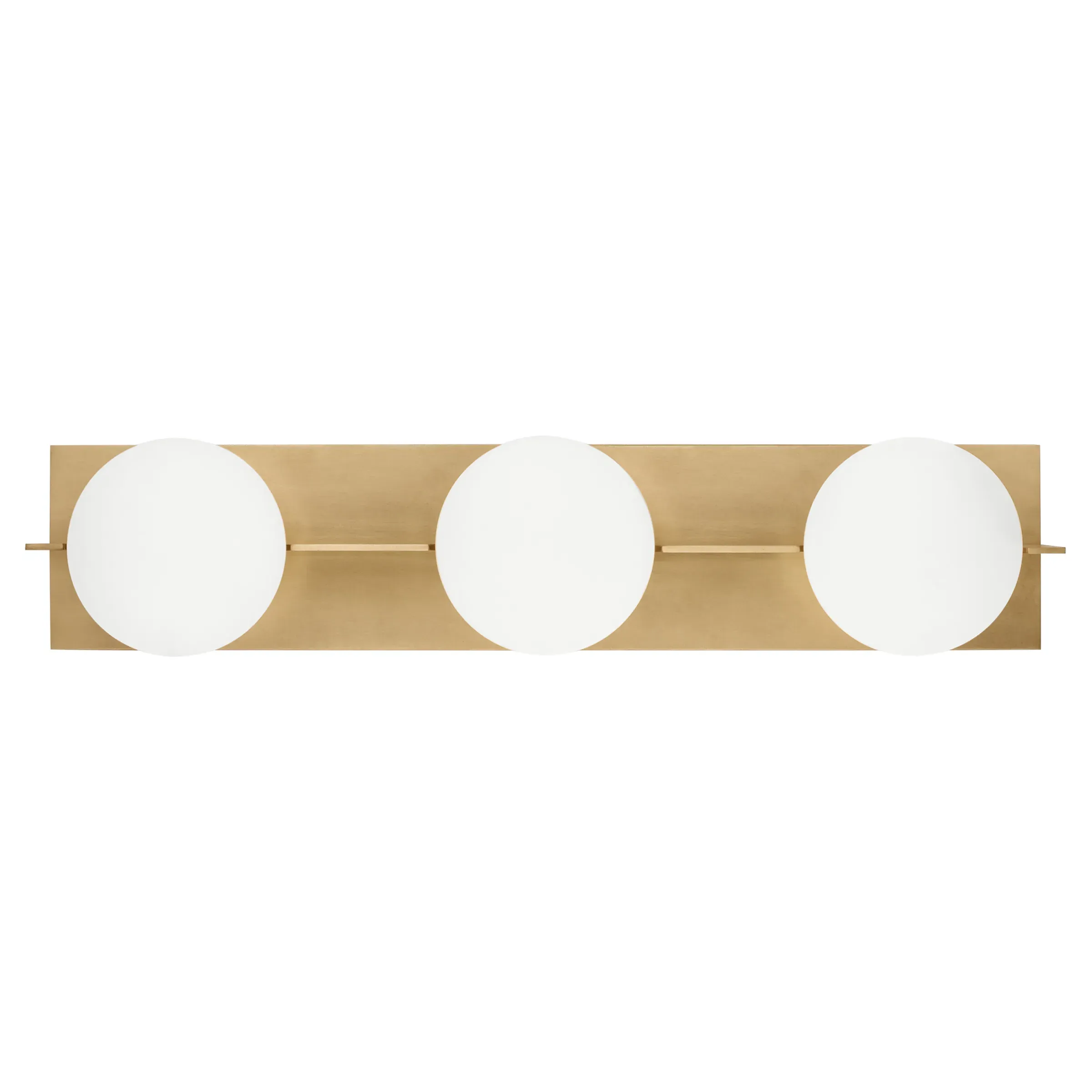 Orbel 3 Light Bath Sconce - Natural Brass, Aluminum image