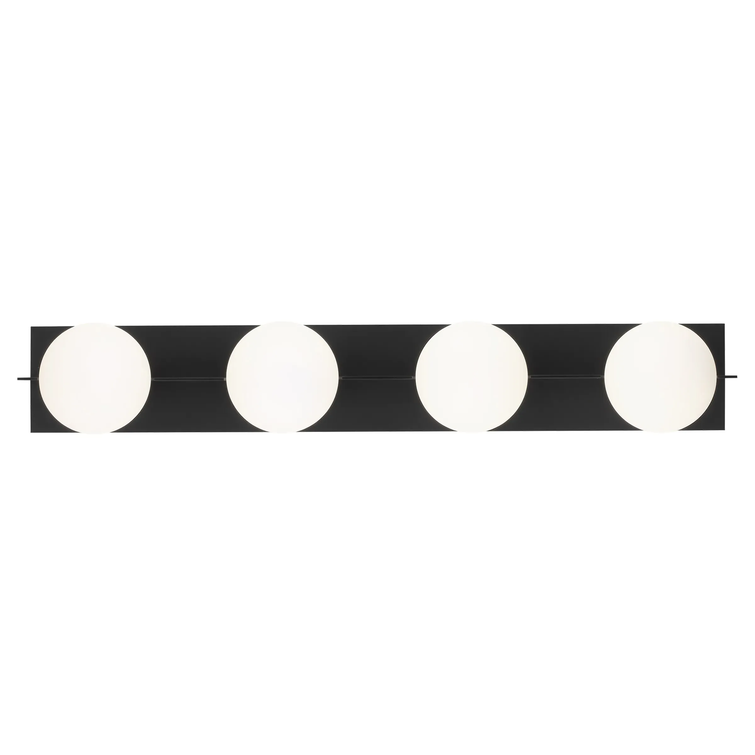 Orbel 4 Light Bath Sconce - Matte Black, Aluminum image