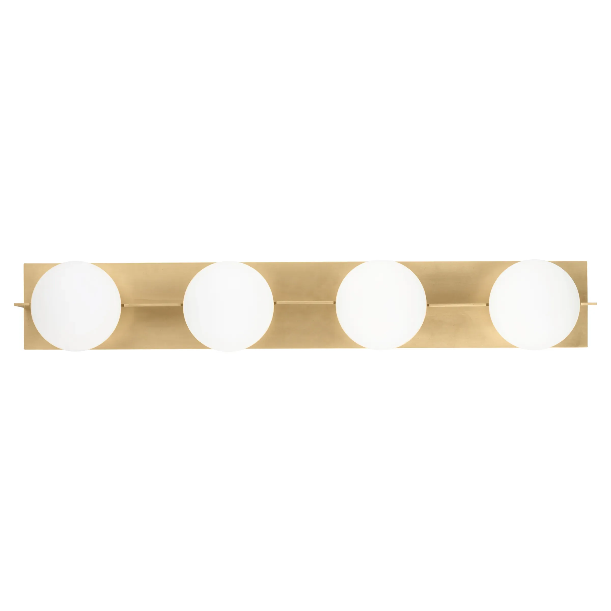 Orbel 4 Light Bath Sconce - Natural Brass, Aluminum image