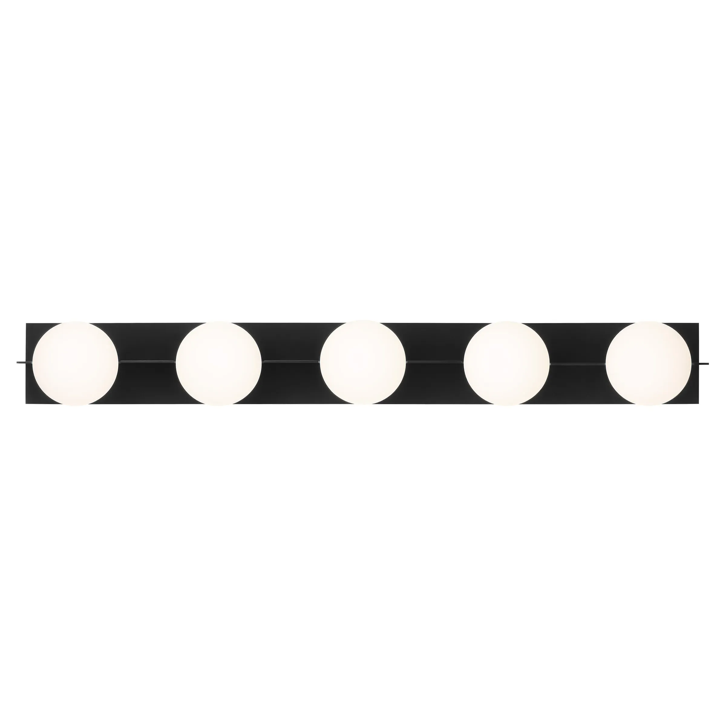 Orbel 5 Light Bath Sconce - Matte Black, Aluminum