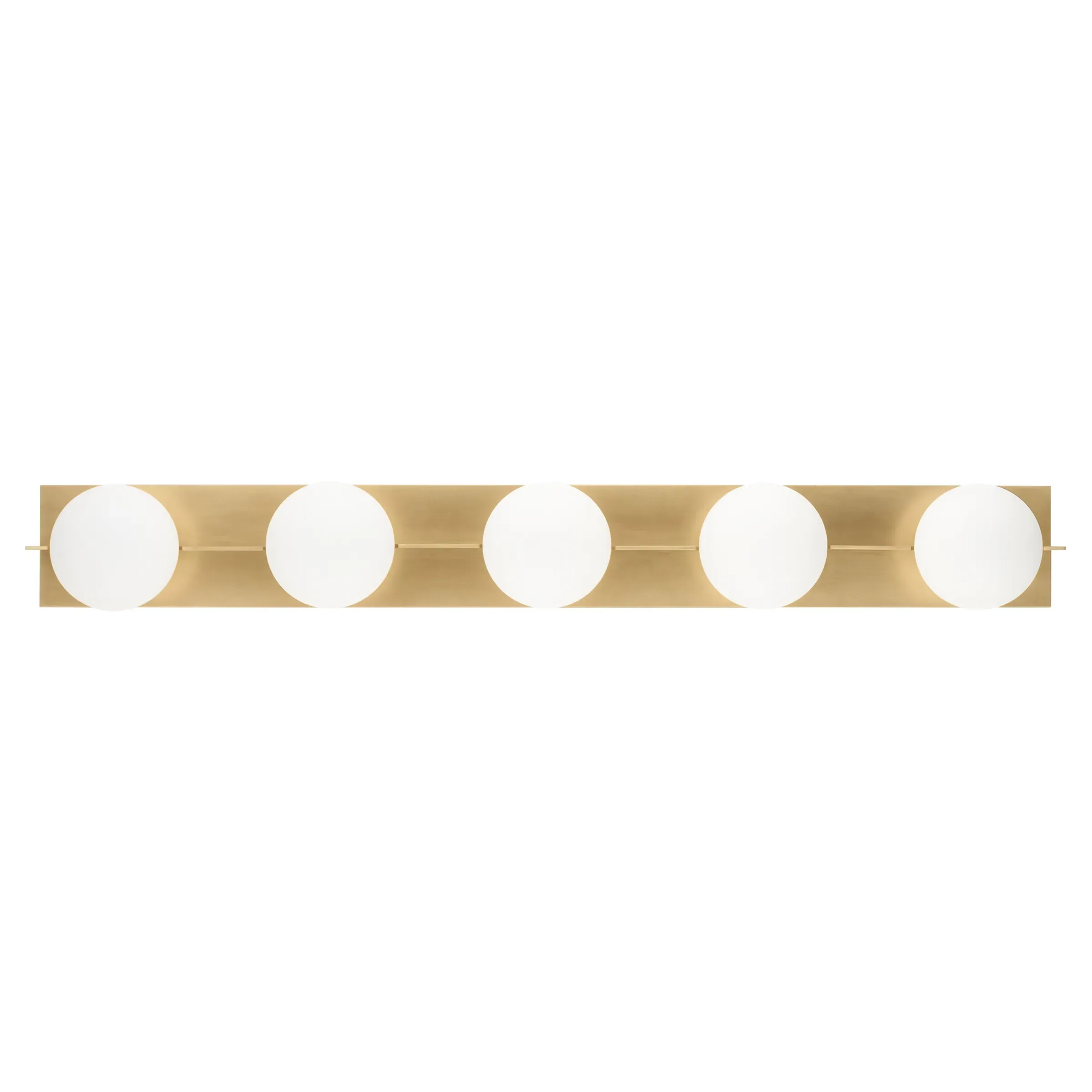 Orbel 5 Light Bath Sconce - Natural Brass, Aluminum image