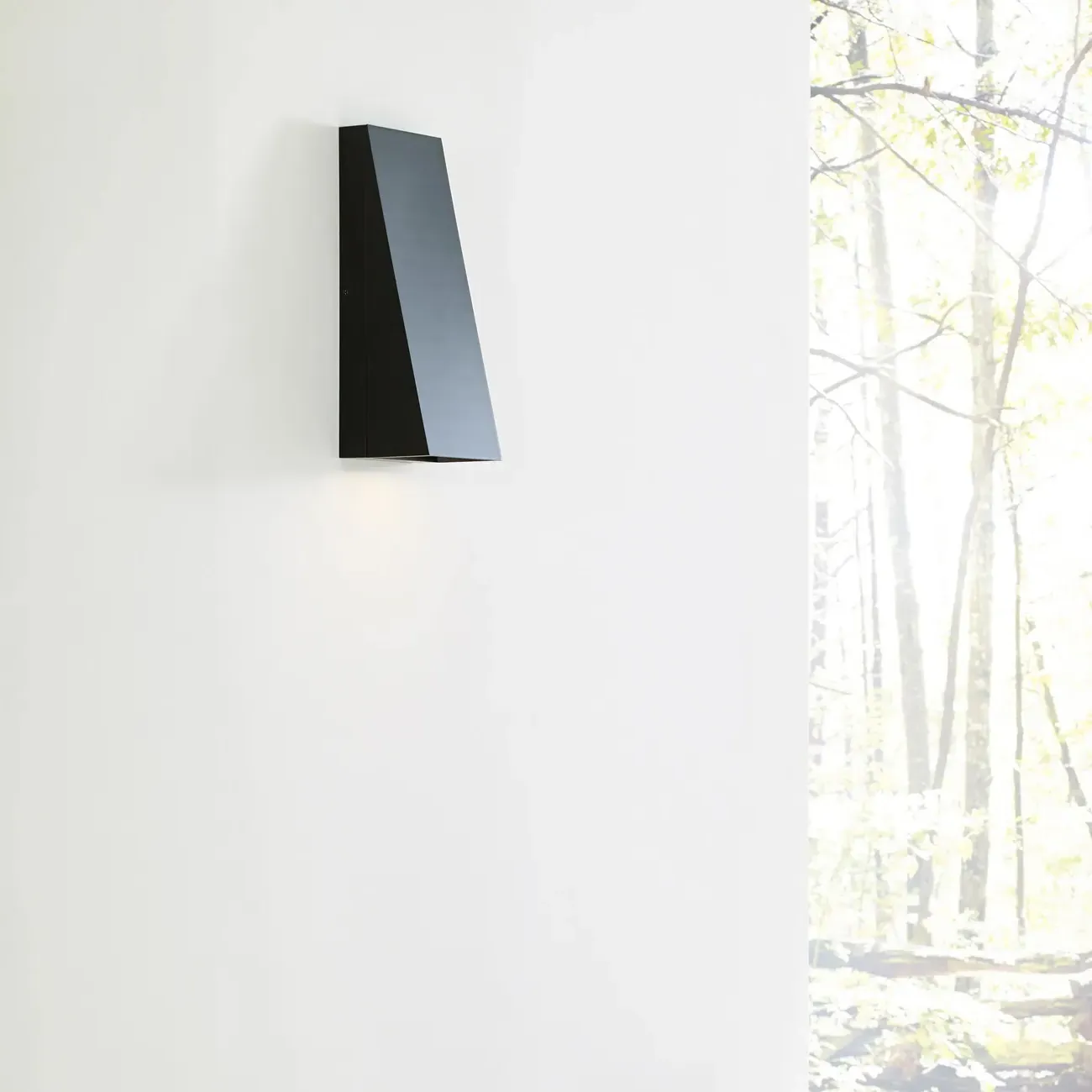 Pitch 12" Outdoor Sconce - Black, Aluminum