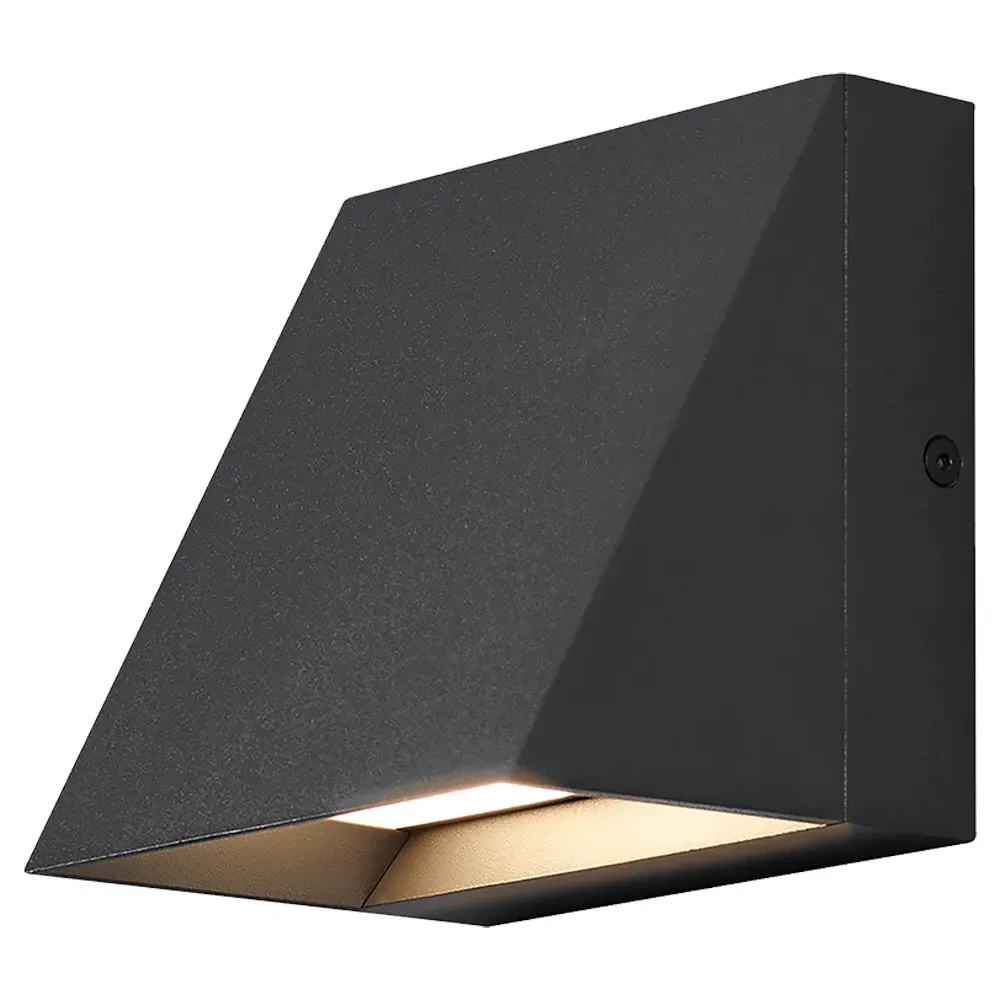 Pitch Single Outdoor Sconce LED 2700K - Black, Aluminum image