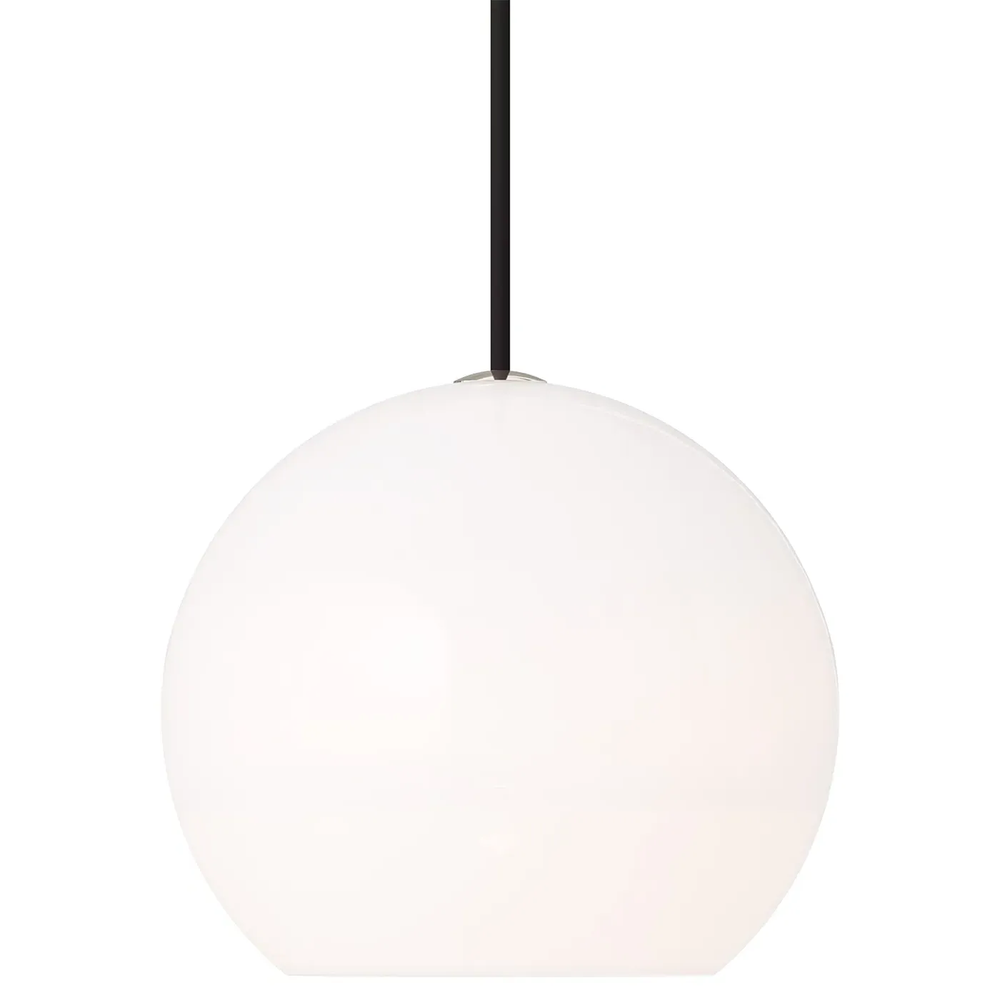 Sedona Large Pendant - Satin Nickel, White Glass image