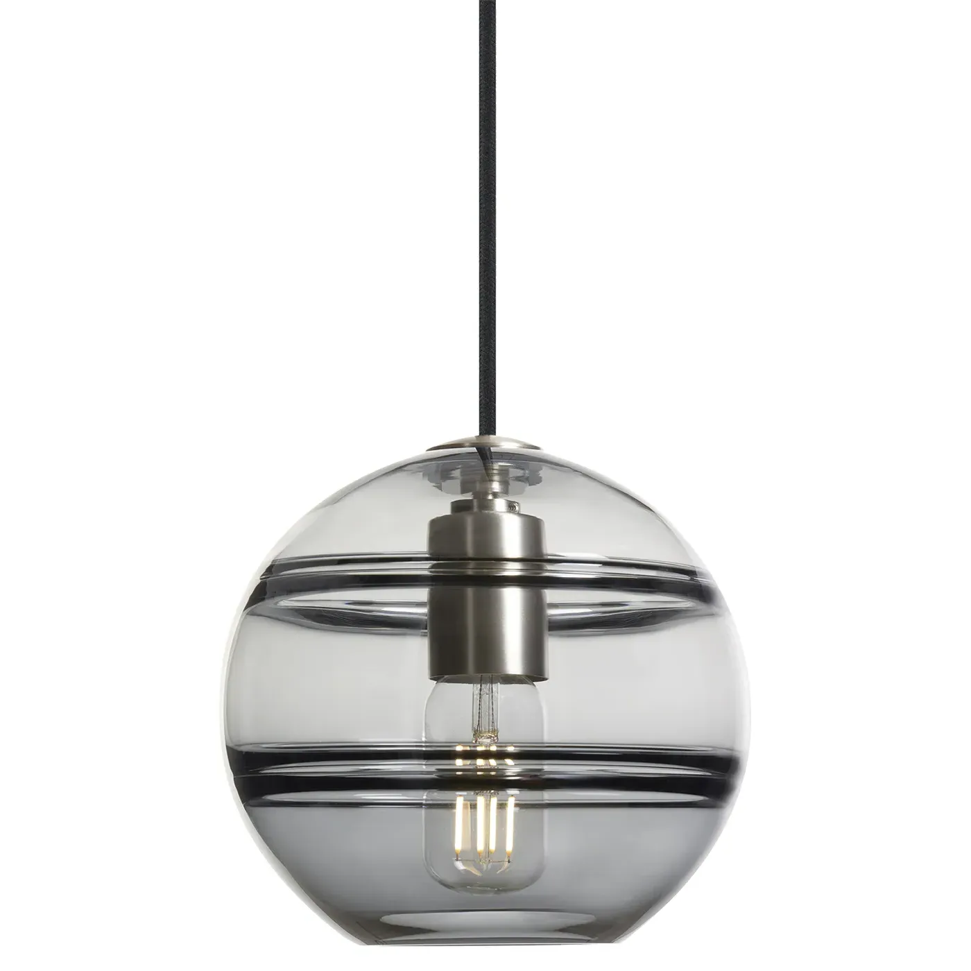 Sedona Medium Pendant - Satin Nickel, Glass image