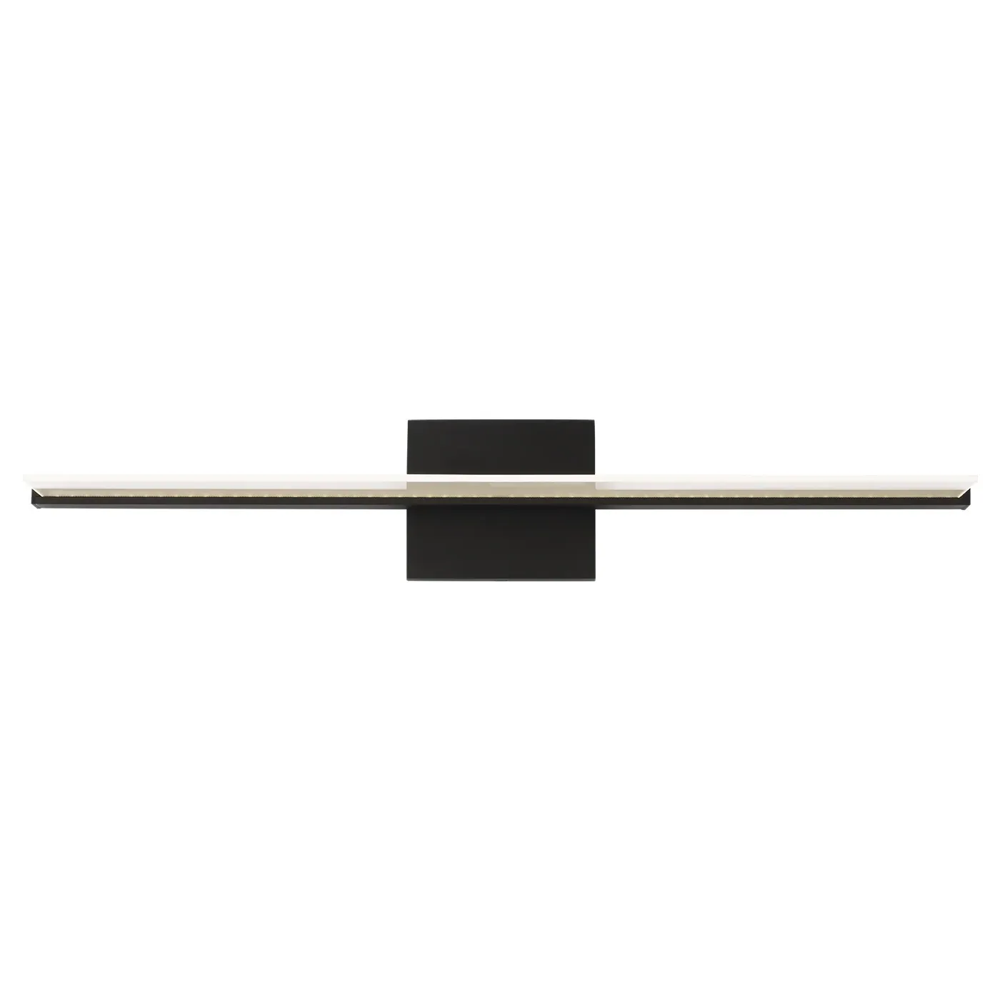 Span 24" LED Bath Sconce - Black, Metal image