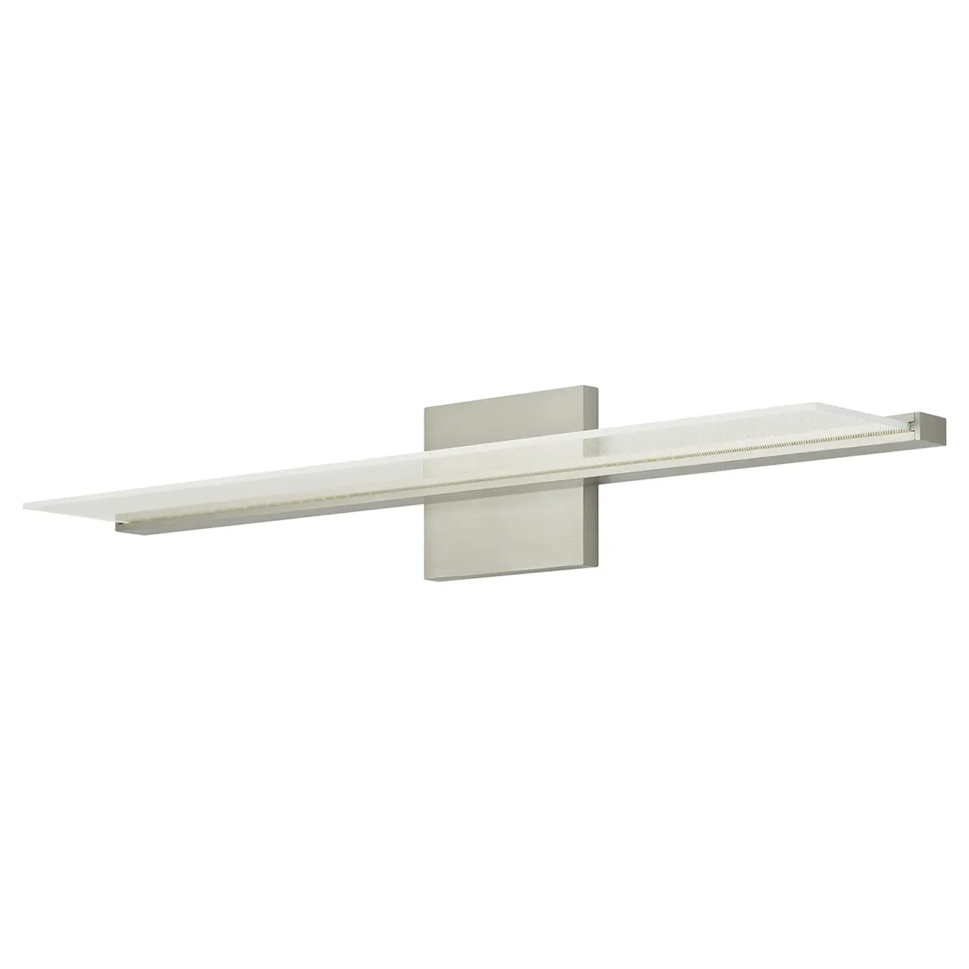 Span 24" LED Bath Sconce - Satin Nickel, Metal