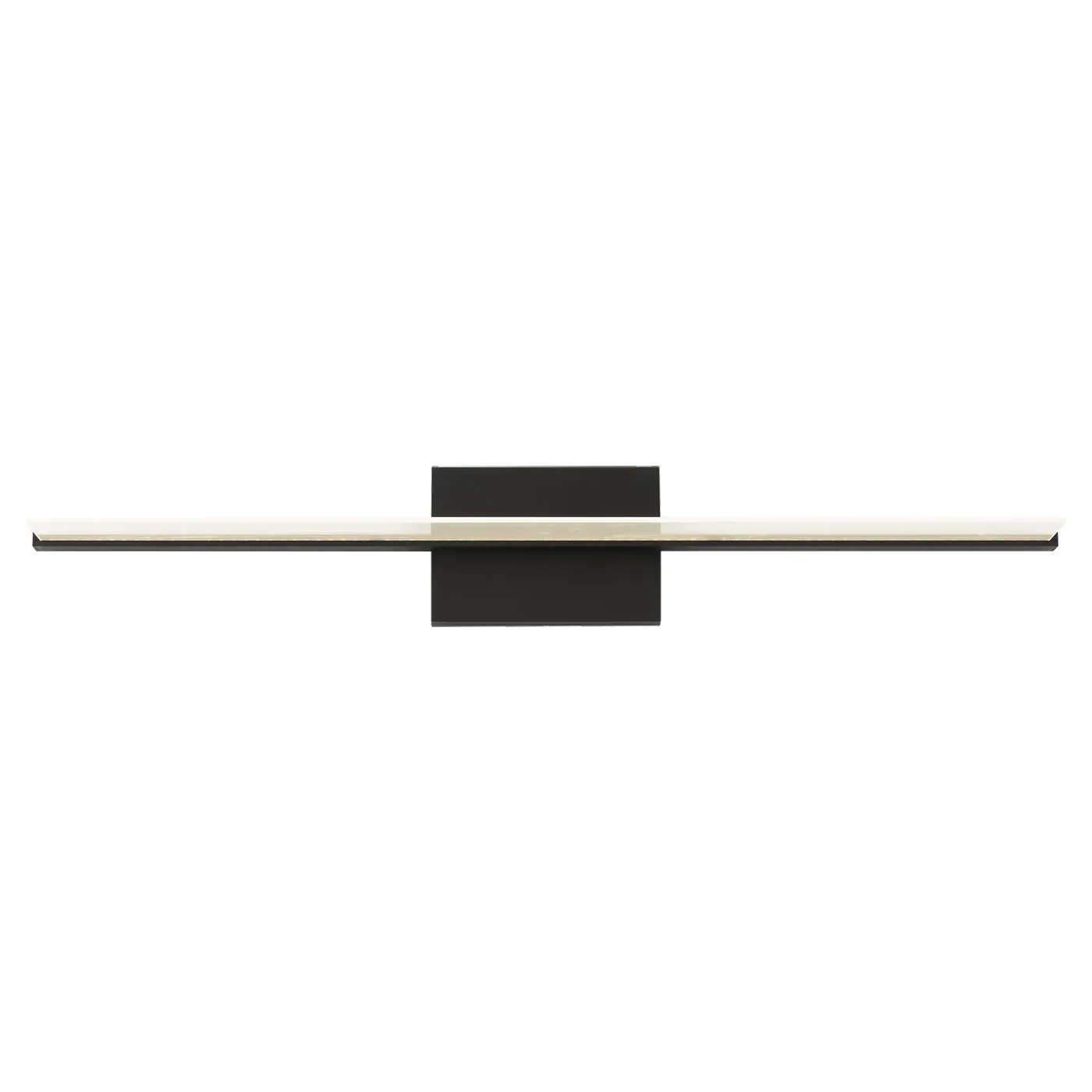Span 36" LED Bath Sconce - Black, Metal