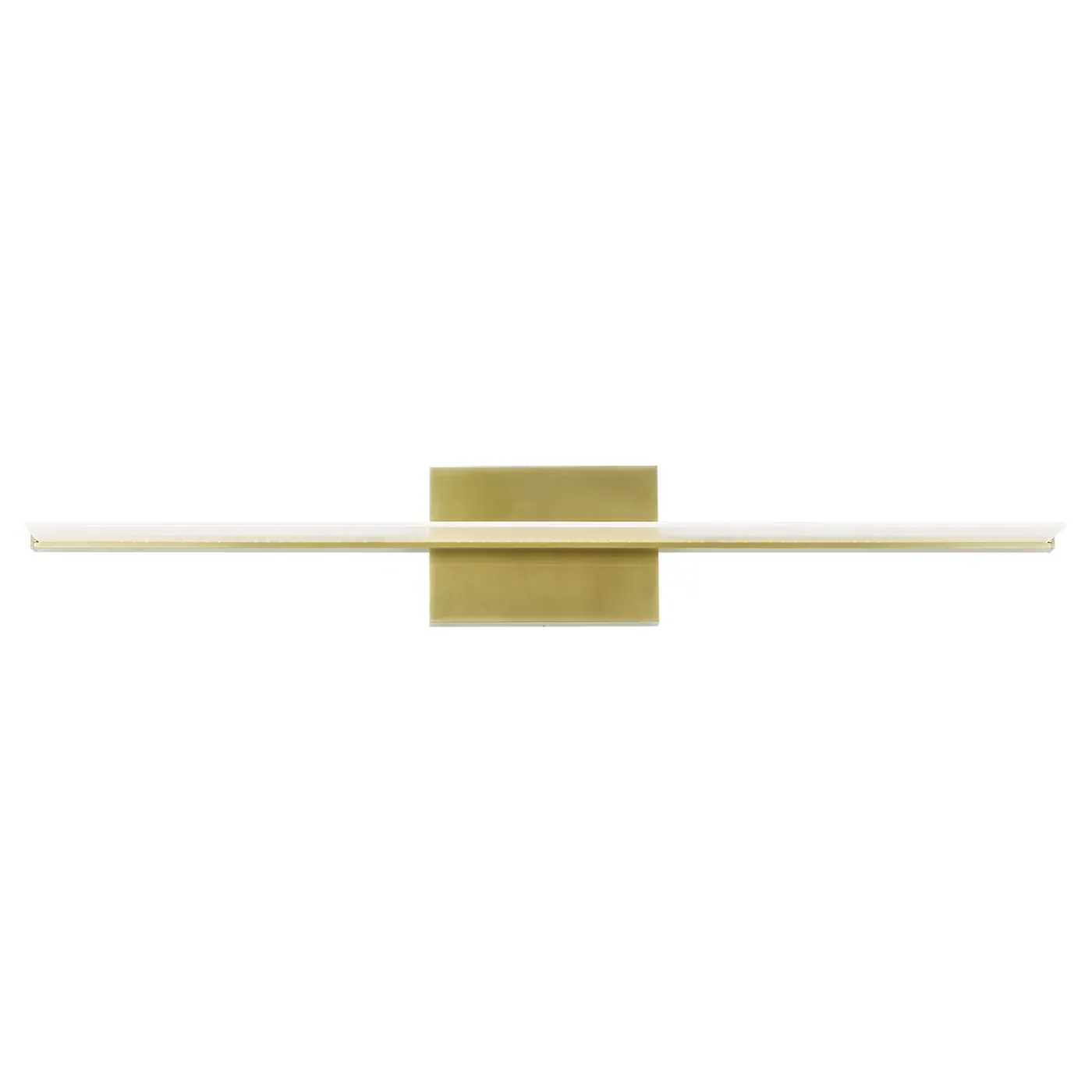 Span 36" LED Bath Sconce - Plated Brass, Metal