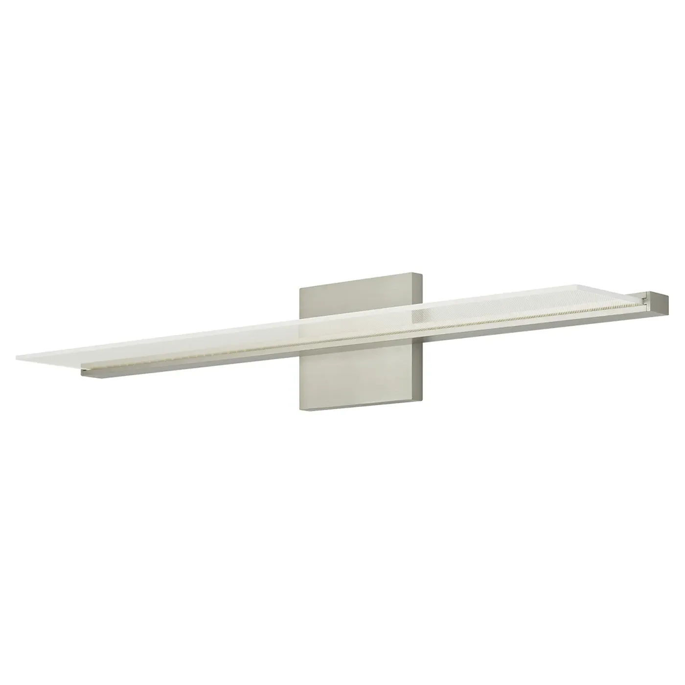 Span 36" LED Bath Sconce - Satin Nickel, Metal