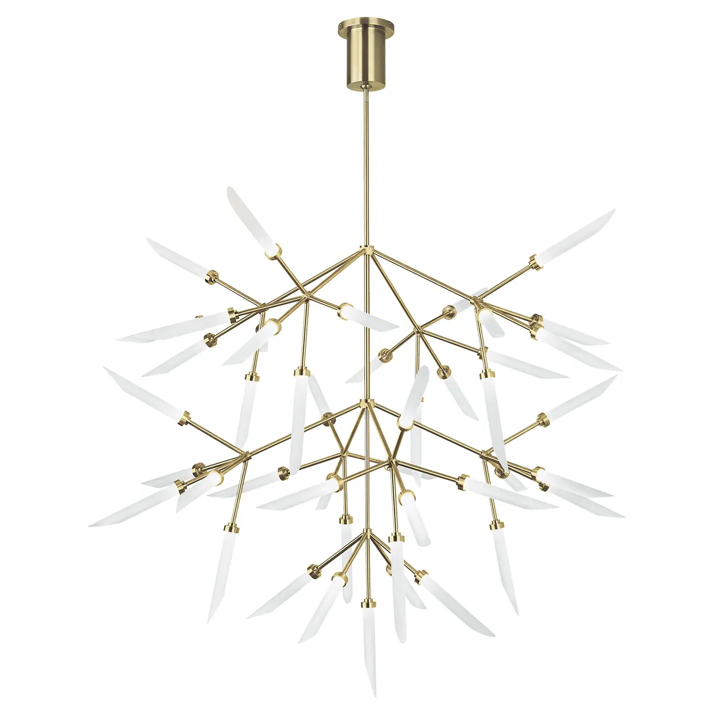 Spur Grande Chandelier - Aged Brass, Aluminum image