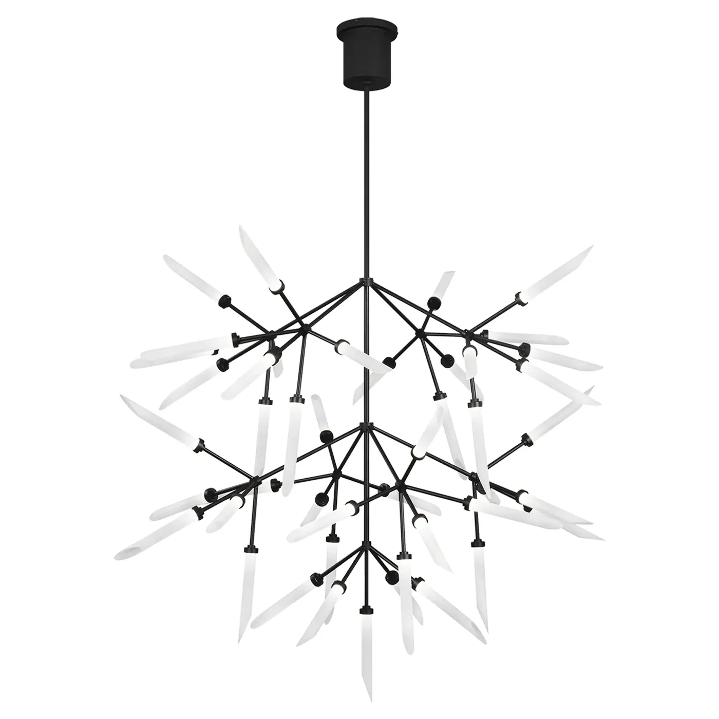 Spur Grande Chandelier - Matte Black, Aluminum