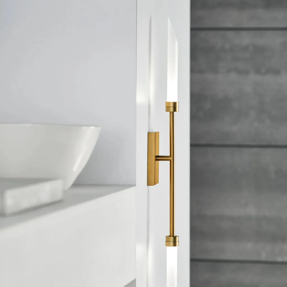 Spur LED Wall Sconce - Aged Brass, Steel